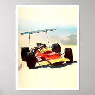1969 Graham Backe Lotus Grand Prix Poster
