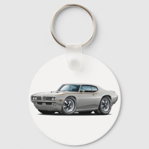 1969 GTO domare Silver bil Nyckelring