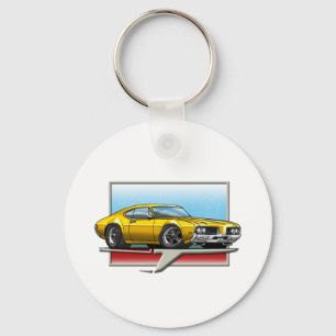 1969 guld- Cutlass Nyckelring