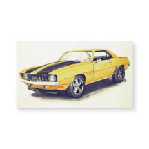 1969 Gult Camaro Magnet