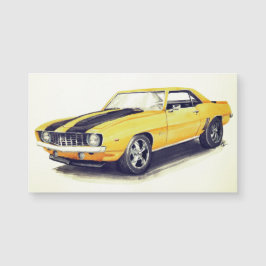 1969 Gult Camaro Magnet