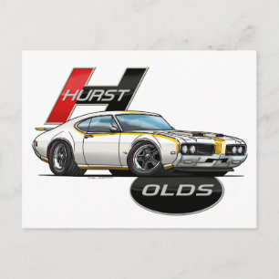 1969 Hurst Olds Cutlass Vykort