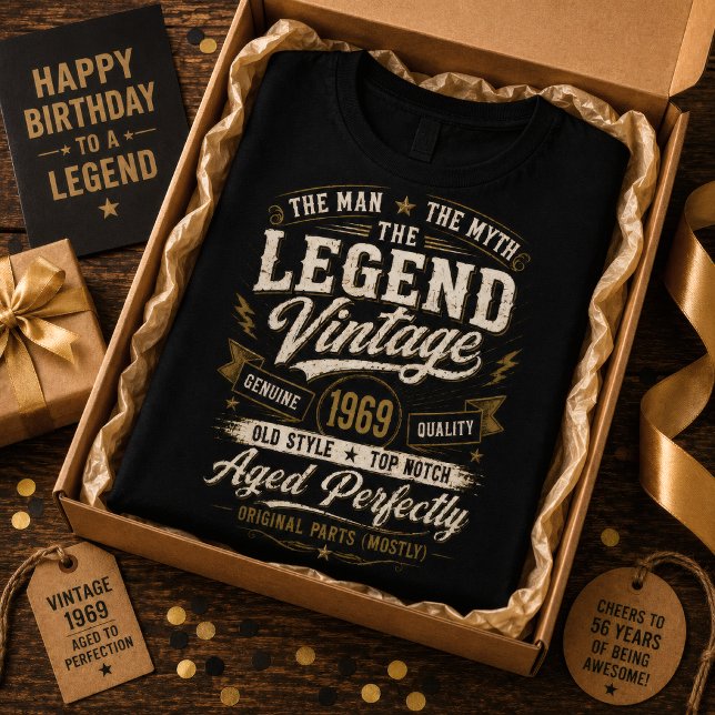 1969 Legendarisk Åldrad Perfekt 57-årsdag T Shirt (Skapare uppladdad)