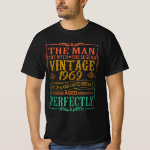 1969 Lycklig Bday Gifts, Man Myth Legend Vintage 1 T Shirt