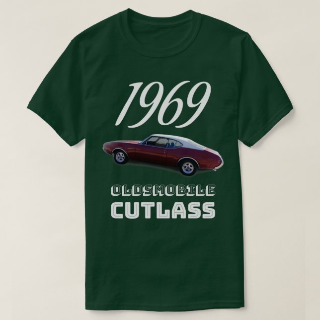 1969 Oldsmobile Cutlass T Shirt (Design framsida)
