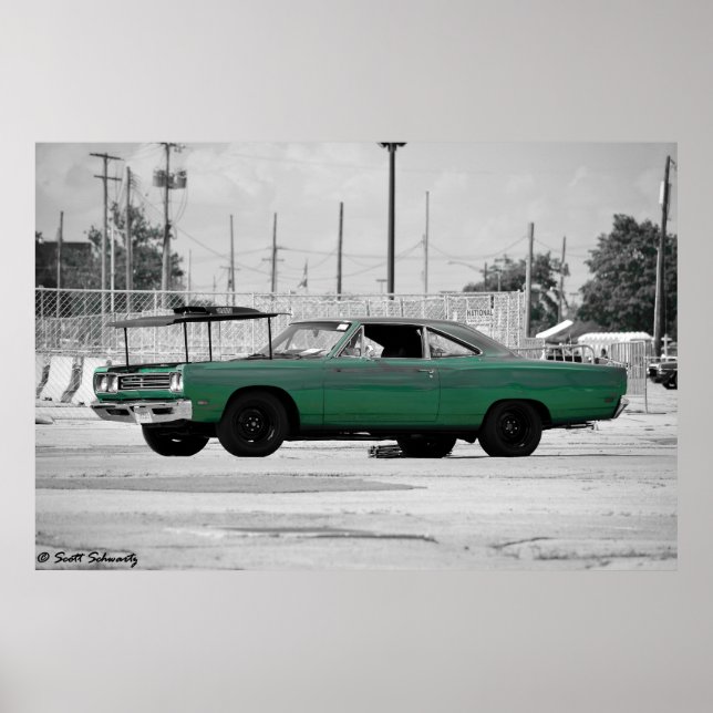 1969 Plymouth Roadrunner 40 Poster (Framsidan)
