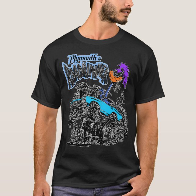 1969 Plymouth Roadrunner T Shirt (Framsida)