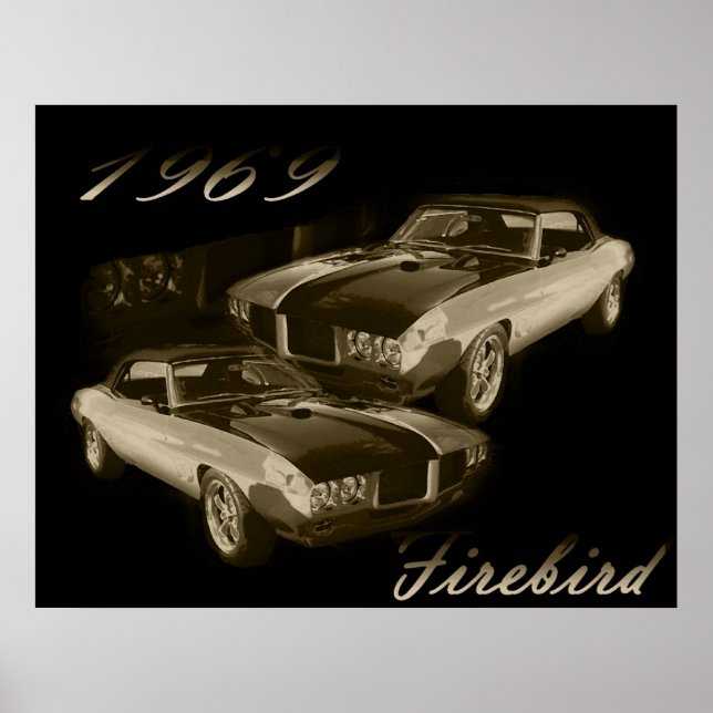 1969 Pontiac Firebird Poster (Framsidan)