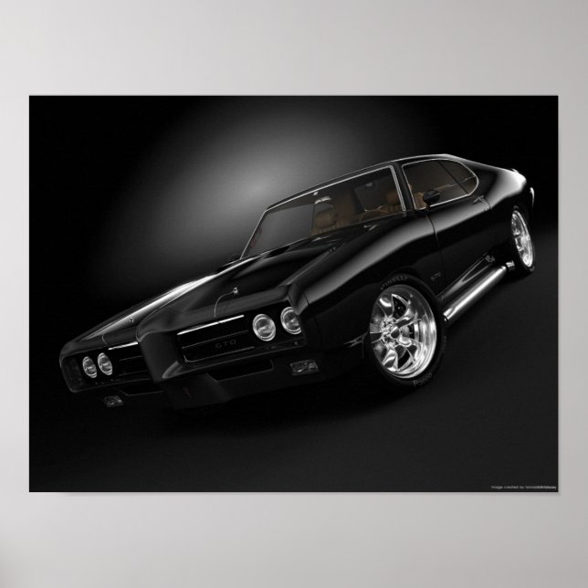 1969 pontiac gto "The Domare" - Anpassad Poster (Framsidan)
