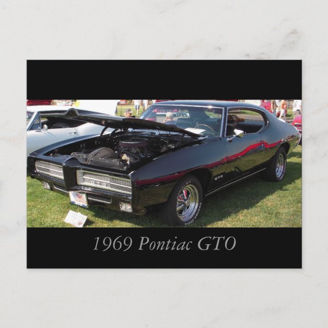 1969 Pontiac GTO Vykort (Framsida)