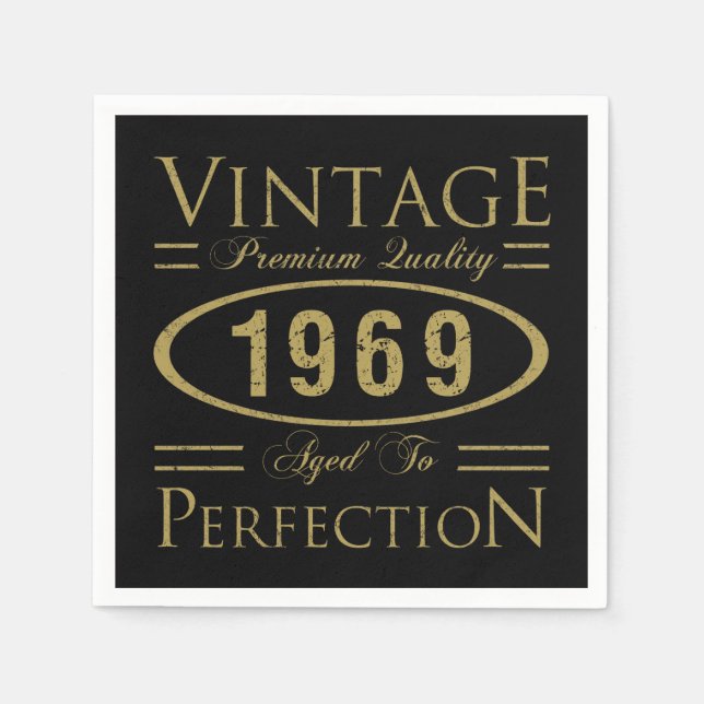 1969 Premium-kvalitet Pappersservett (Framsidan)