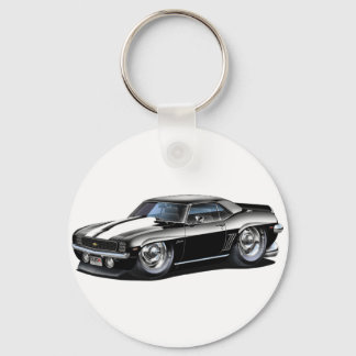 1969 Svartvit Camaro-bil Nyckelring