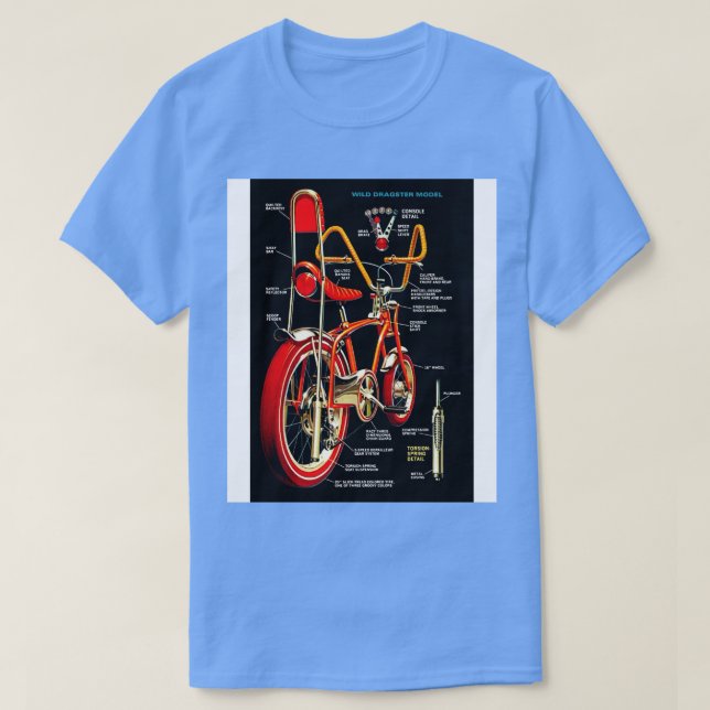 1969 Vild Dragster Bike T Shirt (Design framsida)