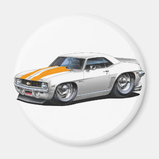 1969 Vit-Orange i Camaro SS Magnet