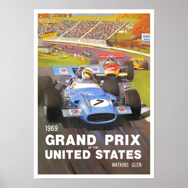 1969 Watkins Glen Grand Prix Poster (Framsidan)