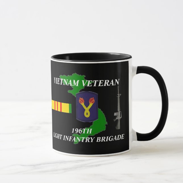 196. Ljus kaffe koppar för infanteribrigadViet Vet (Höger)