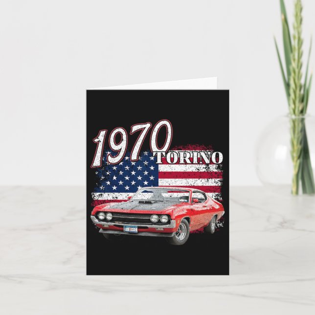 1970 70 Torino Muscle Car 4 juli Amerika Kort (Framsida)