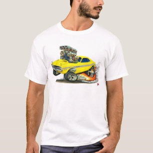 1970-72 bil för fintutmanaregult t-shirt
