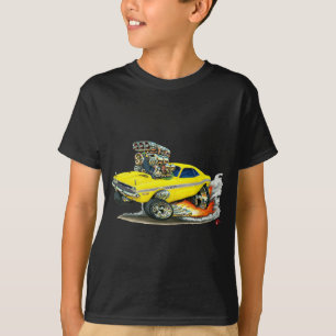 1970-72 bil för fintutmanaregult t shirt