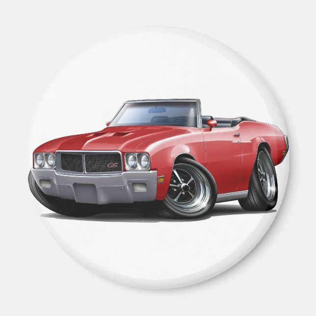 1970-72 Buick GS Red Conversible Magnet (Framsidan)