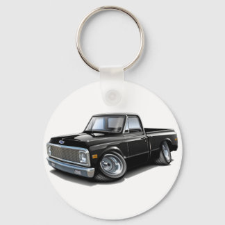 1970-72 Chevy C10 Black Lastbil Nyckelring