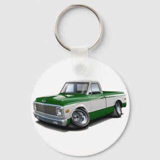1970-72 Chevy C10 Grönt-White Lastbil Nyckelring