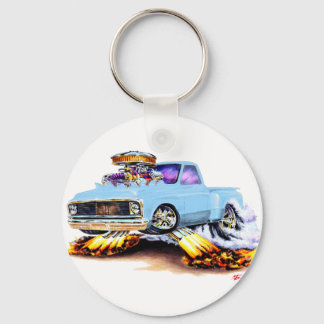 1970-72 Chevy C10 Light Blue Lastbil Nyckelring