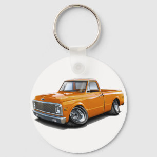 1970-72 Chevy C10 Orangen Lastbil Nyckelring