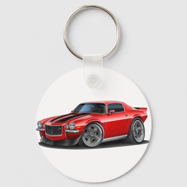 1970-73 Camaro Red/Blk Nyckelring (Framsida)