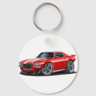 1970-73 Camaro Red/Wht Nyckelring