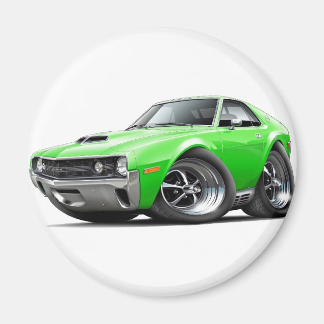 1970 AMX Lime Car Magnet (Framsidan)