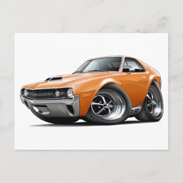 1970 AMX-Orange Vykort (Framsida)