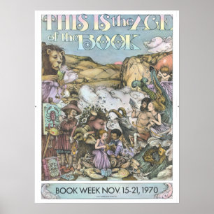1970 Barns Bok-vecka Poster