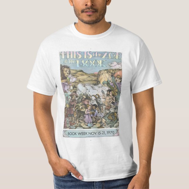 1970 barns skjorta för bokvecka tee shirt (Framsida)