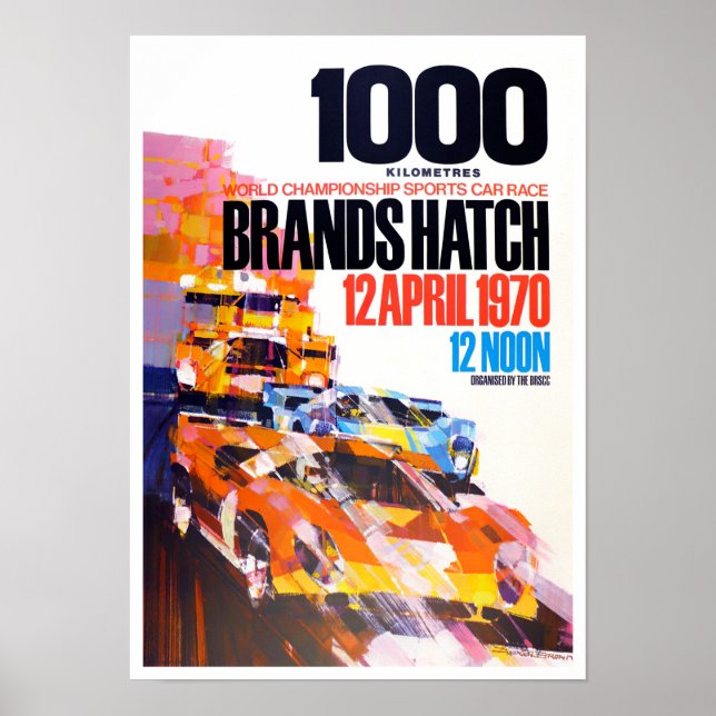 1970 Brands Hatch 1 000 Km Poster (Framsidan)