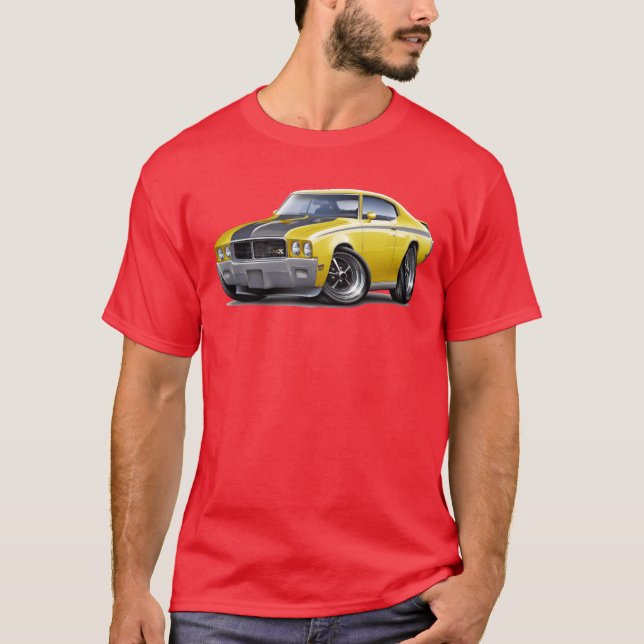 1970 Buick GSX gul bil vän T Shirt (Framsida)