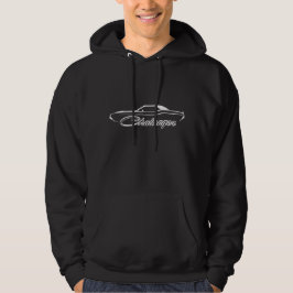 1970 Challenger Black Ghost Silhouette Hoodie