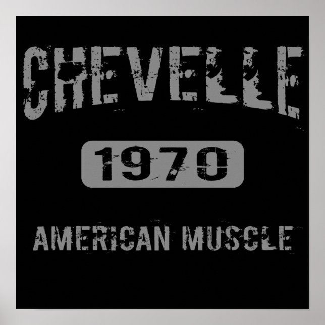 1970 Chevelle American Muscle Poster (Framsidan)