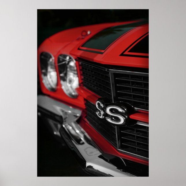 1970 Chevelle SS396 Red Poster (Framsidan)