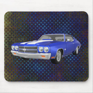 1970 Chevelle SS: Blå Avsluta:Mousepad Musmatta