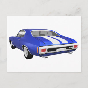1970 Chevelle SS: Blå Avsluta: Vykort