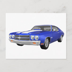 1970 Chevelle SS: Blått Avsluta: Vykort