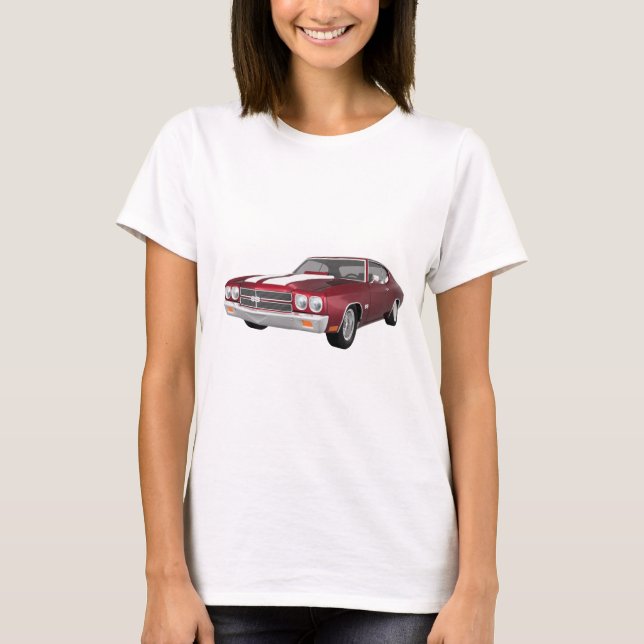 1970 Chevelle SS: Candy Apple Avslutar: Tee Shirt (Framsida)