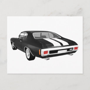 1970 Chevelle SS: Svart Avsluta: Vykort