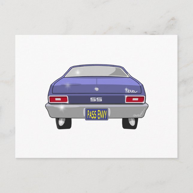 1970 Chevrolet Nova SS Vykort (Framsida)