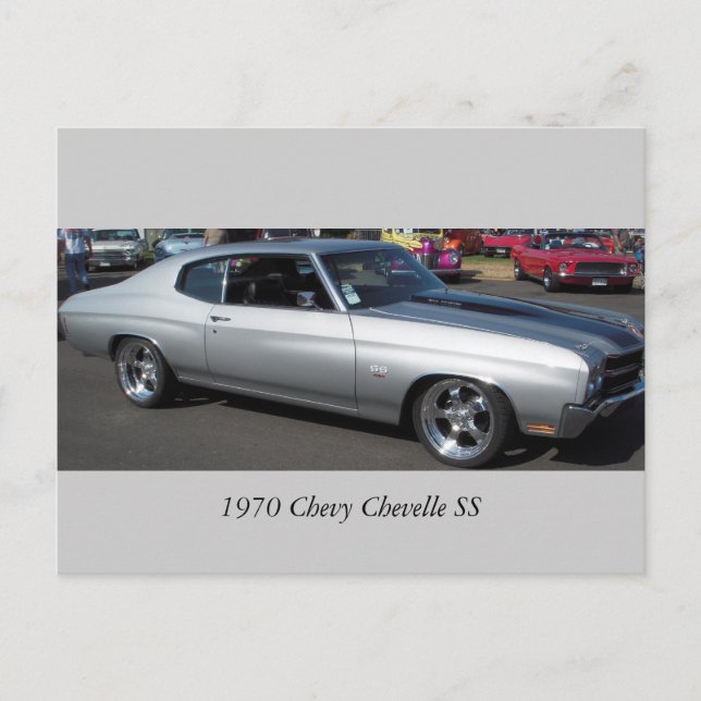 1970 Chevy Chevelle SS Vykort (Framsida)