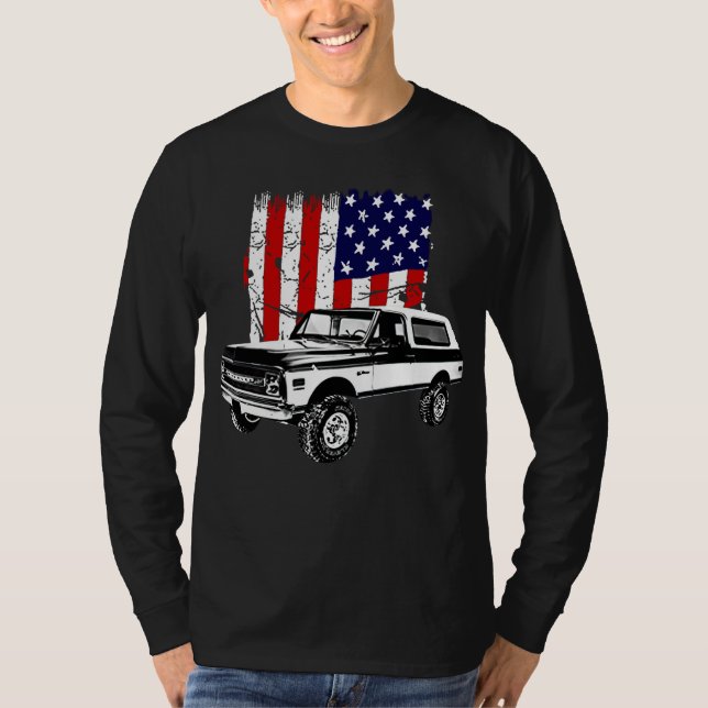 1970 Chevy K5 Blazer Front Three Quarter View T Shirt (Framsida)
