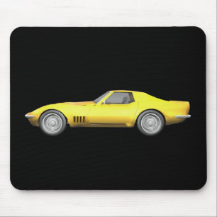 1970 Corvette Sports Car: Avsluta Gult Musmatta