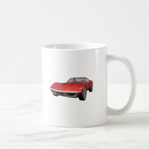 1970 Corvette Sports Car: Röd Avsluta Kaffemugg