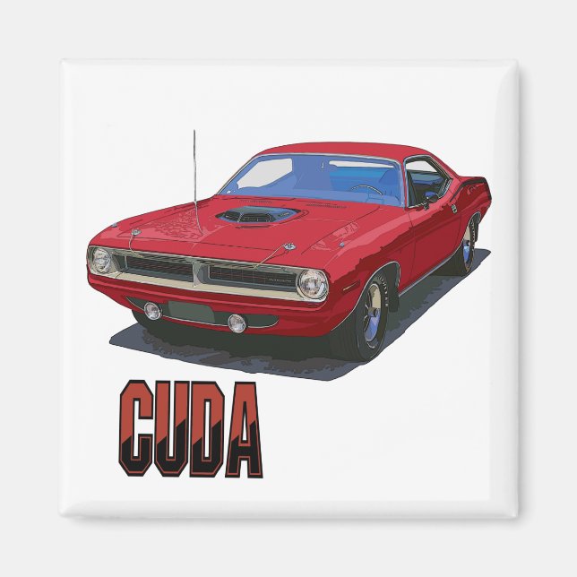 1970 Cuda Coupe Magnet (Framsidan)
